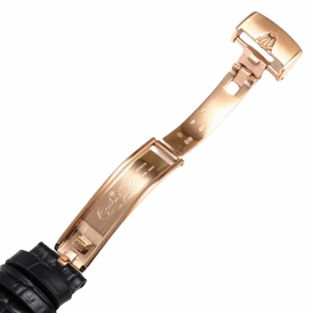 Rolex Cellini Moonphase White Dial Rose Gold Mens Watch 50535