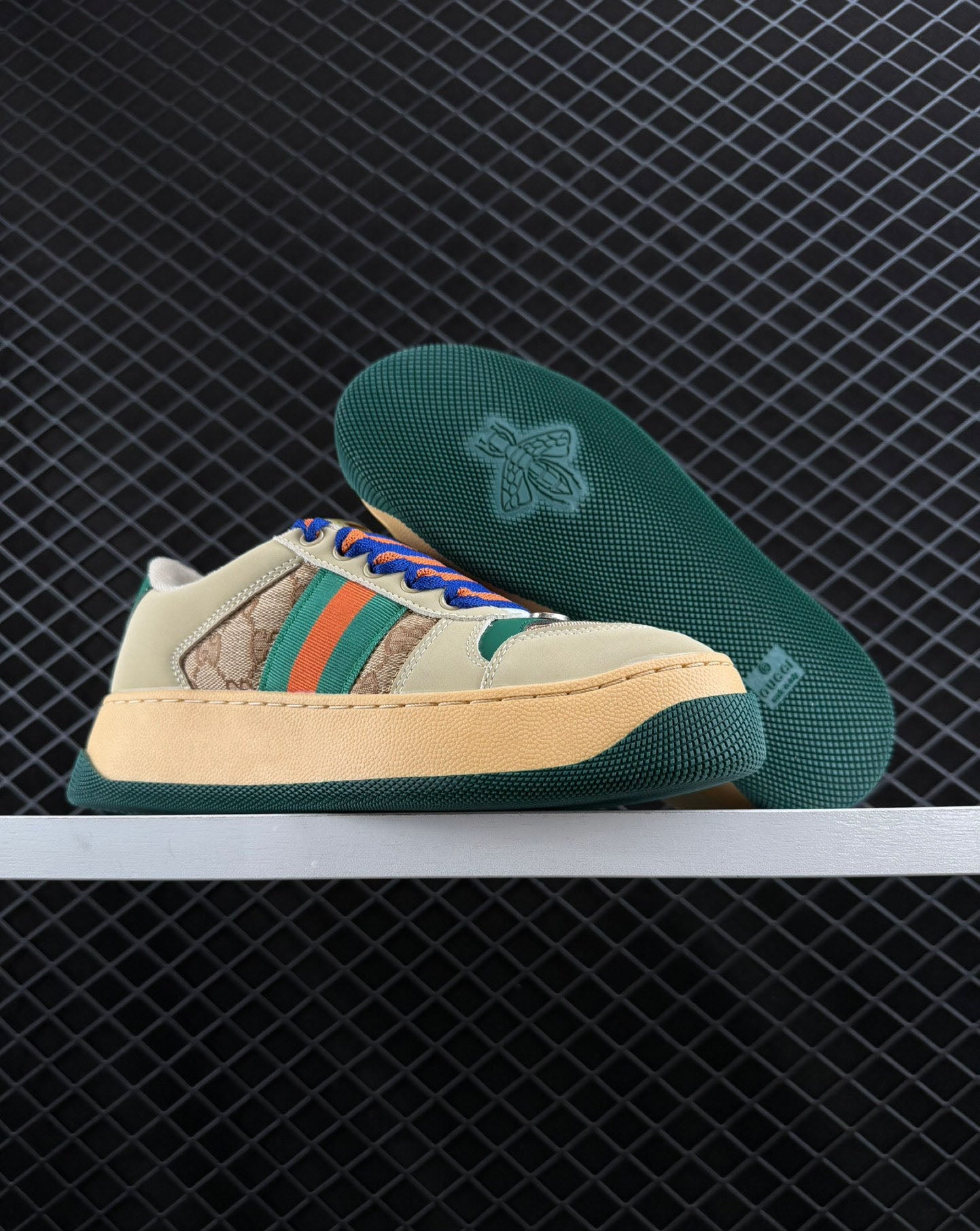 Gucci Super Soft Suede And Nubuck Calfskin Combination Sneakers