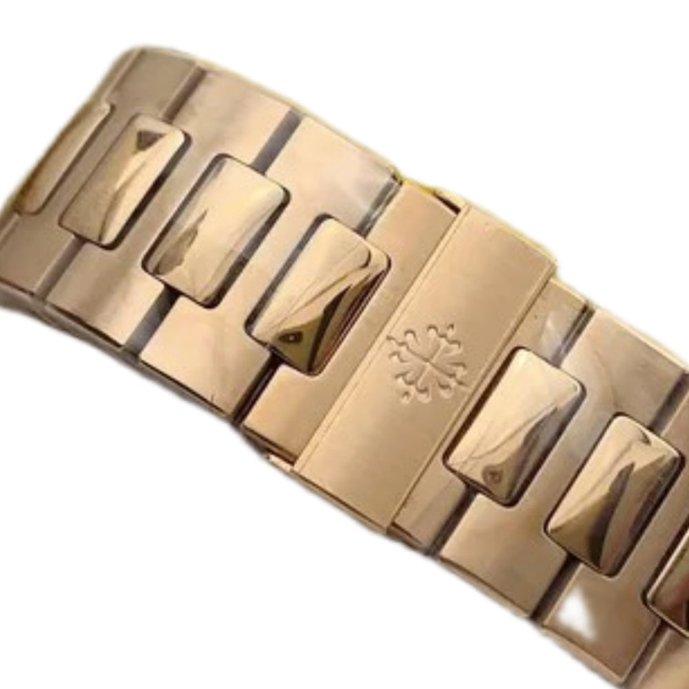 Patek Philippe Rose Gold Nautilus Mechanical Men's Watch