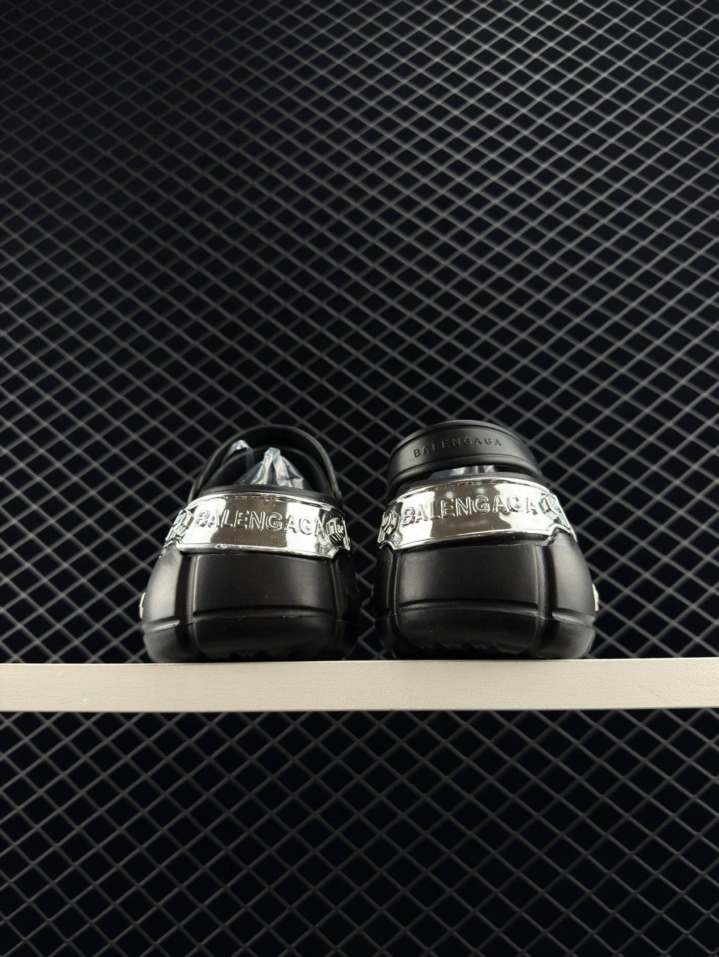 Balenciaga Hardcrocs Black Slip-on Round Toe Crocs