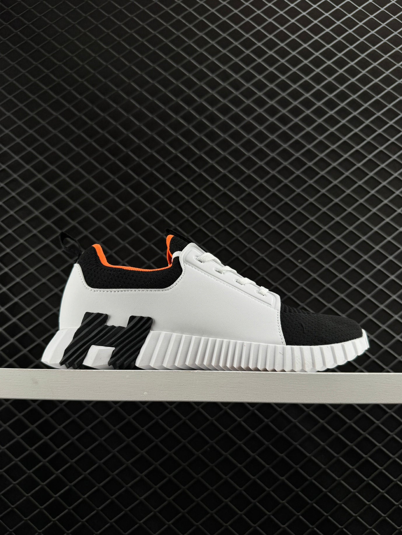 Hermes Bouncing Mesh Lace-up Round Toed Low-Top Life Casual Shoes