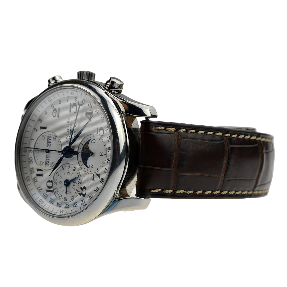 Longines Master Collection Automatic Chronograph Wrist Watch with Moon Phase