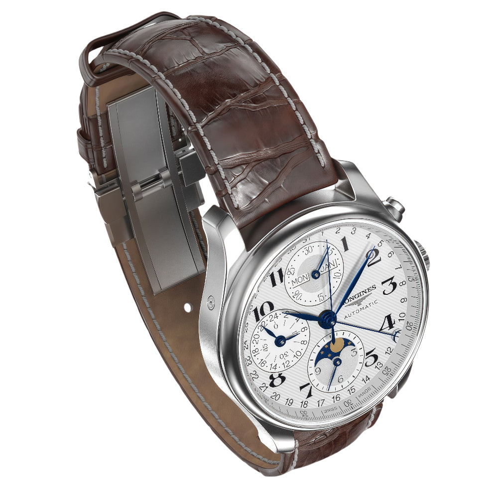Longines Master Collection Automatic Chronograph Wrist Watch with Moon Phase