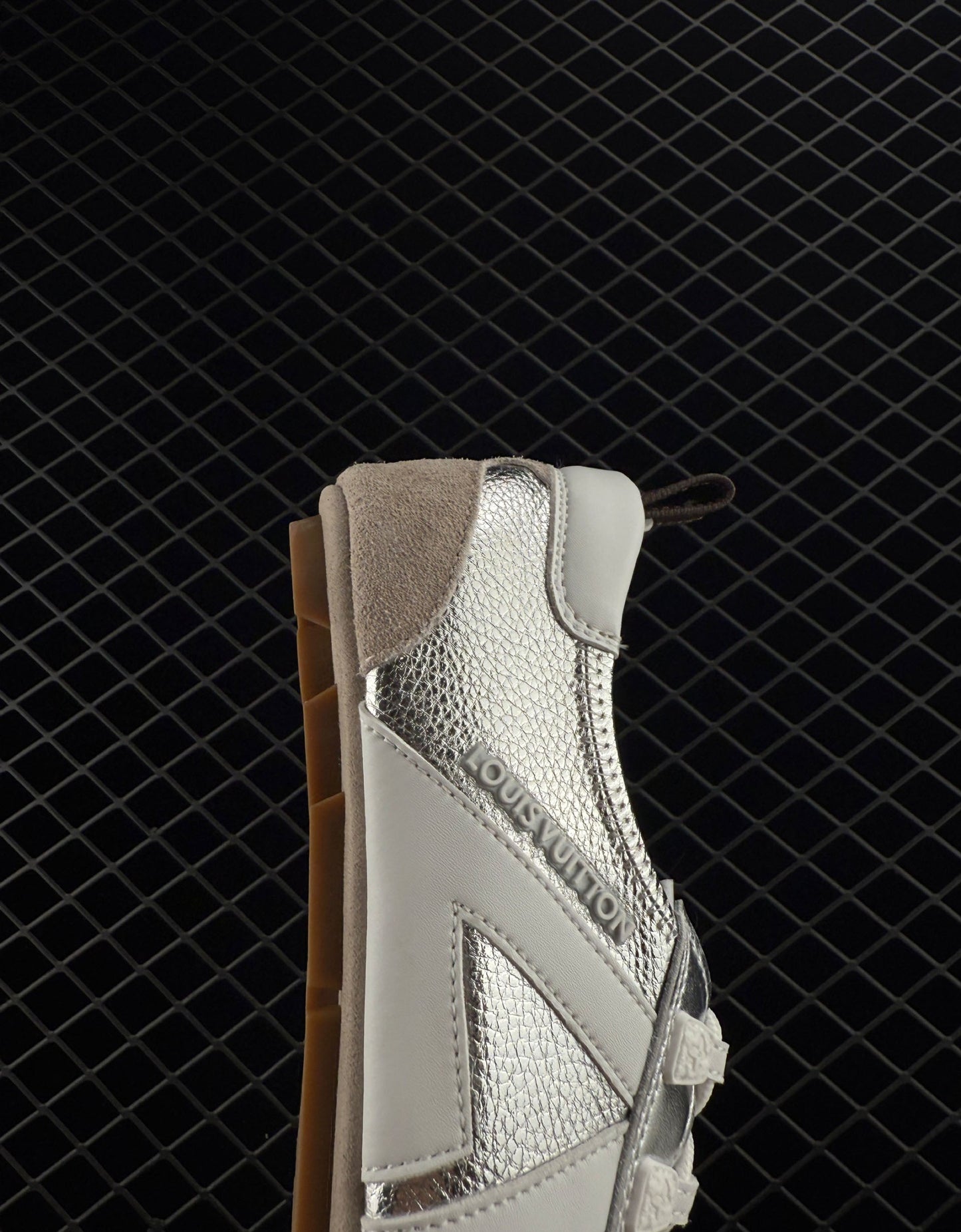 Louis Vuitton sheepskin round toe lace-up ballet style women's low-top casual shoes