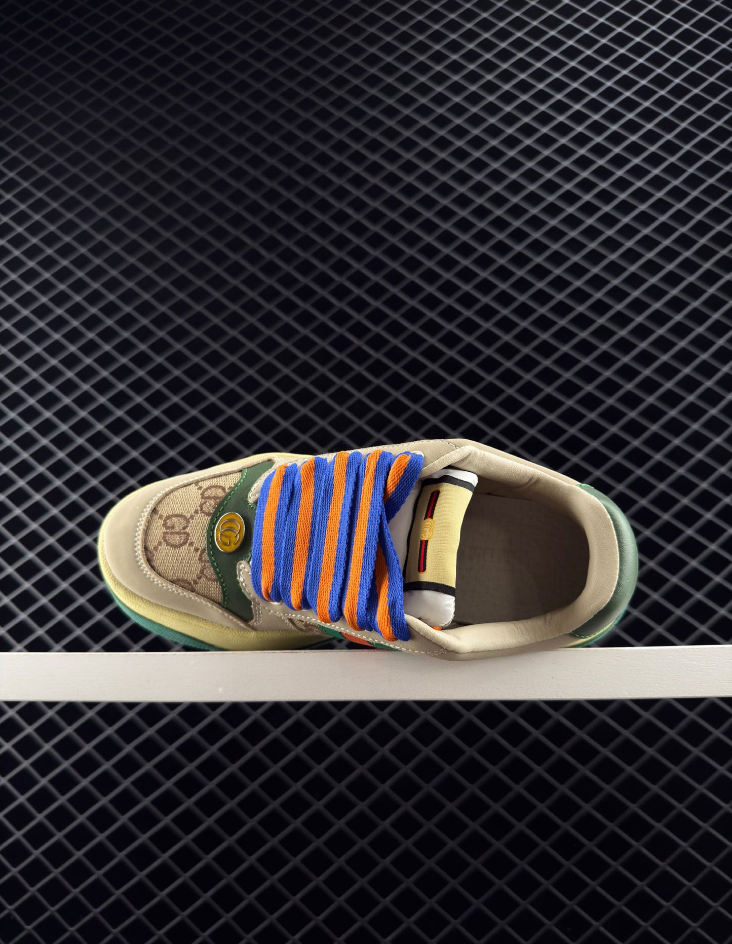 Gucci Jacquard Fabric Upper Material Sneakers