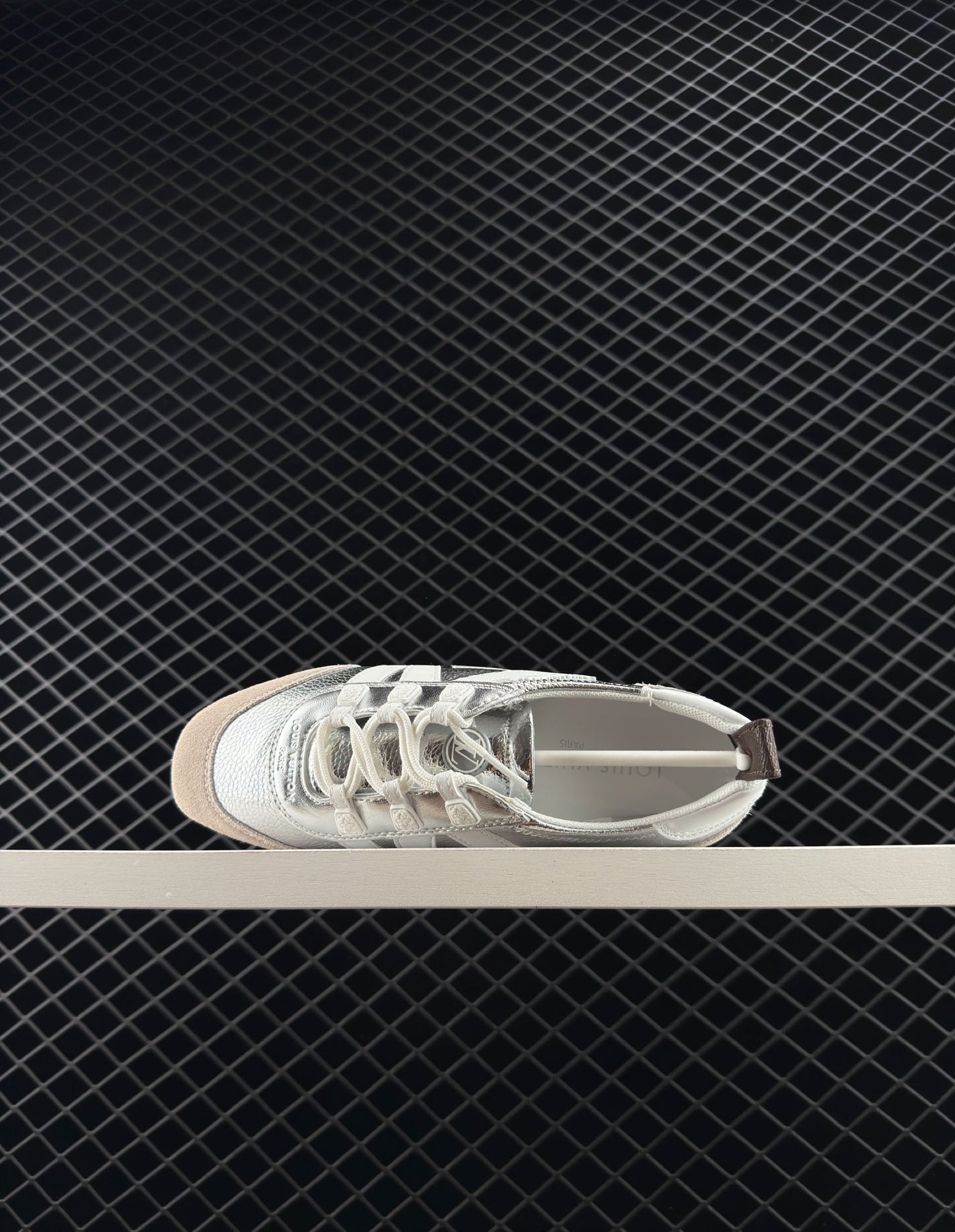 Louis Vuitton sheepskin round toe lace-up ballet style women's low-top casual shoes