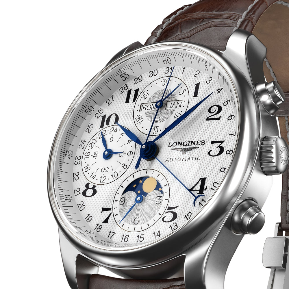 Longines Master Collection Automatic Chronograph Wrist Watch with Moon Phase