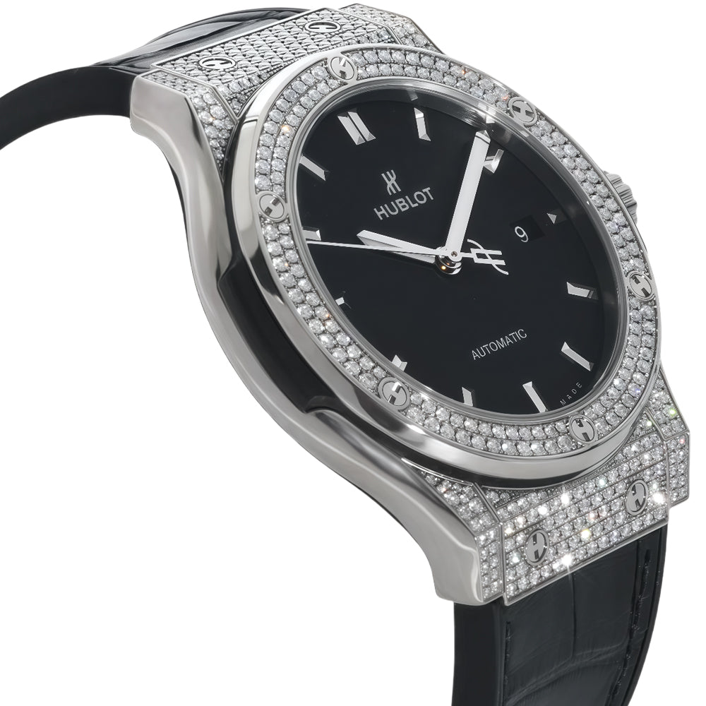 Hublot Classic Fusion Titanium Black Automatic Wrist Watch