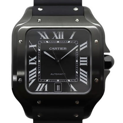 カルティエ メンズ カルティエ サントス ラージ WSSA0039 ブラック ADLCコーティング 40mm ブラック文字盤 自動巻き