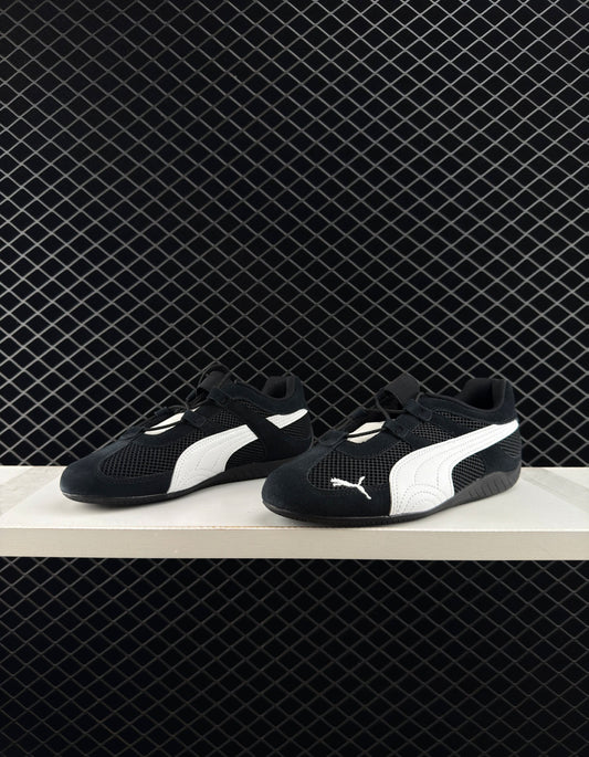 Puma Low Top Black And White Ballet Flats