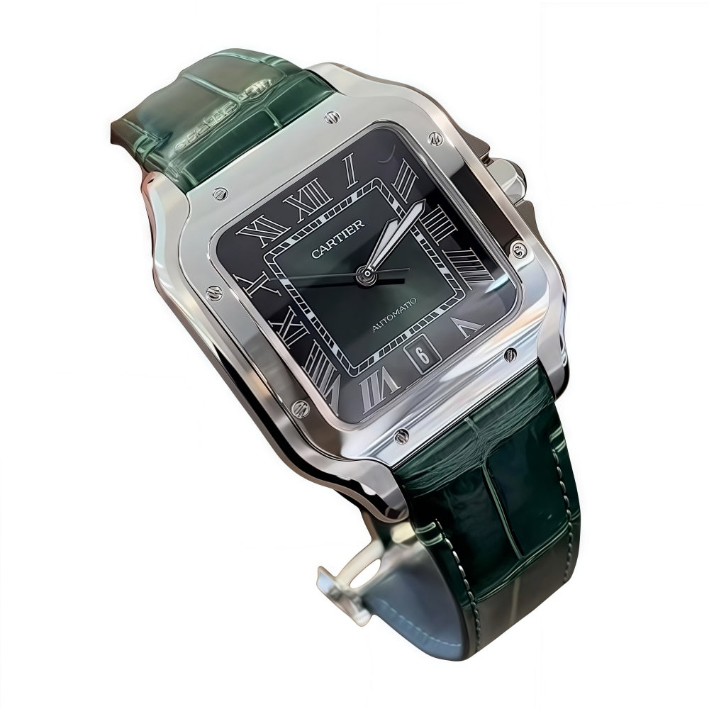 Cartier Santos Green Dial Large Size WSSA0062 Unworn 2025