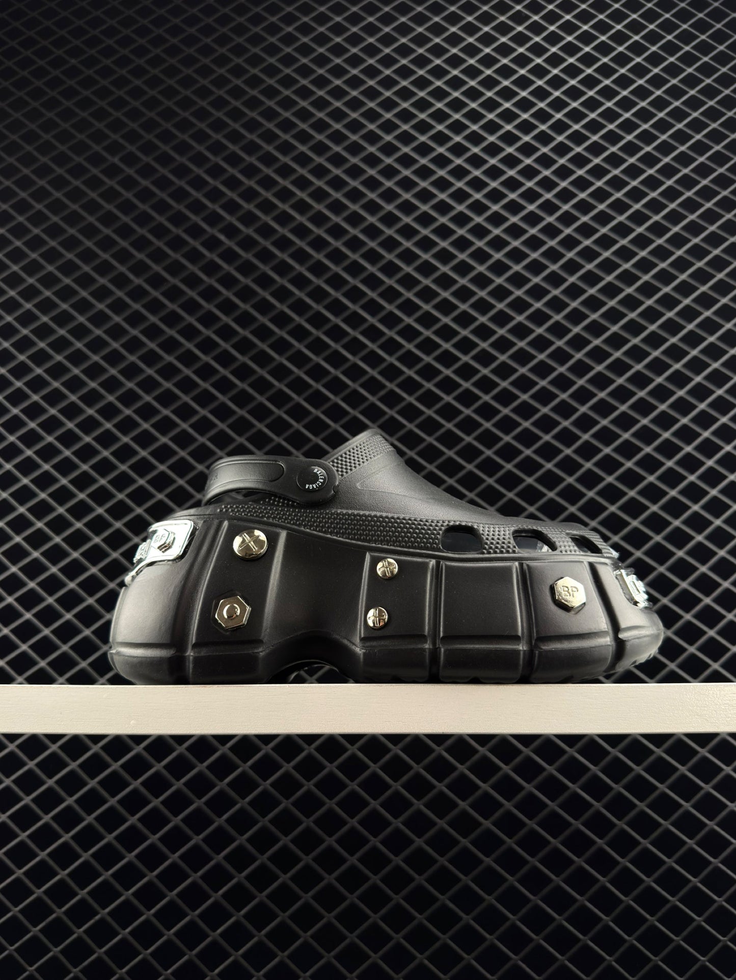 Balenciaga Hardcrocs Black Slip-on Round Toe Crocs