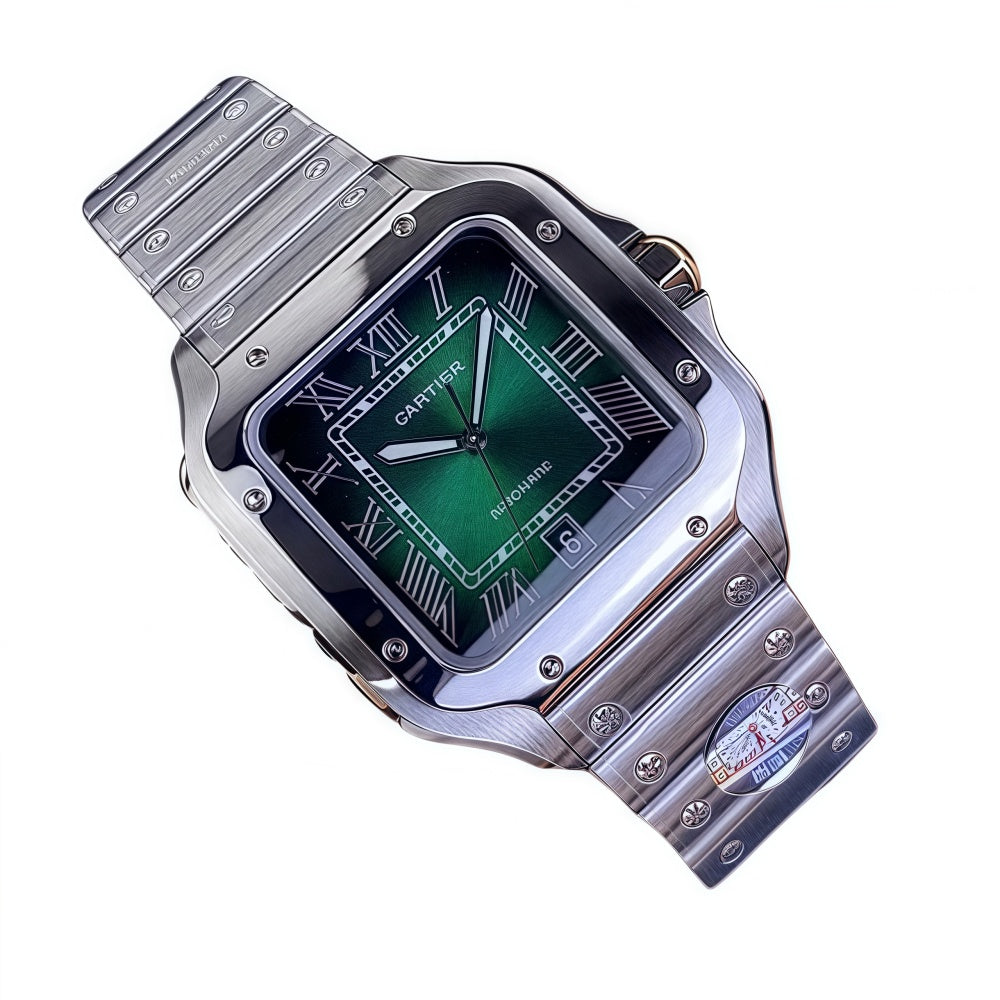 Cartier Santos Green Dial Large Size WSSA0062 Unworn 2025