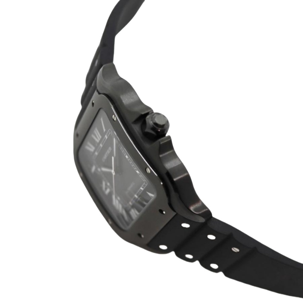 カルティエ メンズ カルティエ サントス ラージ WSSA0039 ブラック ADLCコーティング 40mm ブラック文字盤 自動巻き