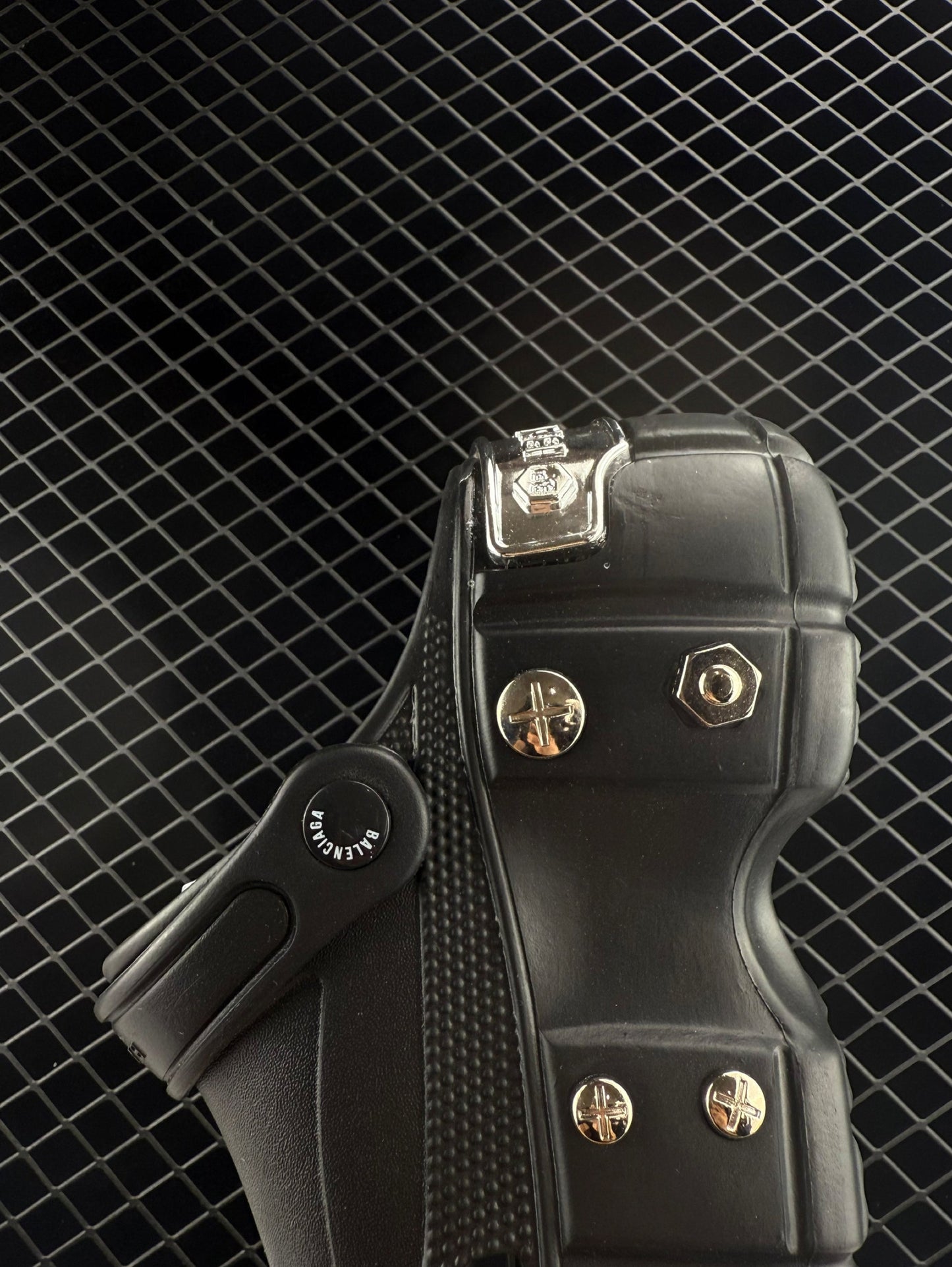 Balenciaga Hardcrocs Black Slip-on Round Toe Crocs