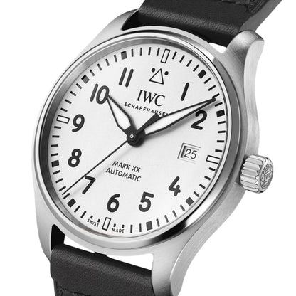 IWC パイロット マークXX ステンレススチール IW328207 自動巻き 40mm ホワイトウォッチ