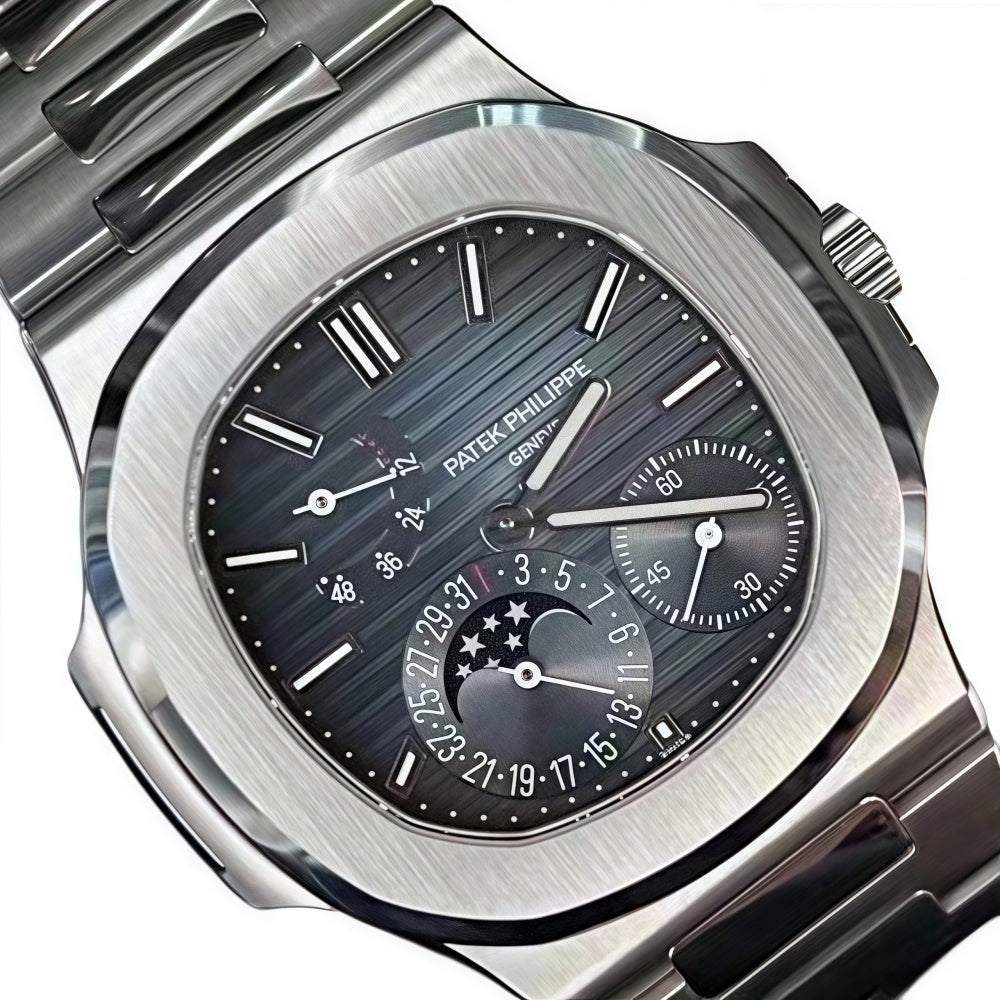 パテック フィリップ ノーチラス 5712 ブルーダイヤル ムーンフェイズ 5712/1A-001 ジュネーブシール ウォッチ