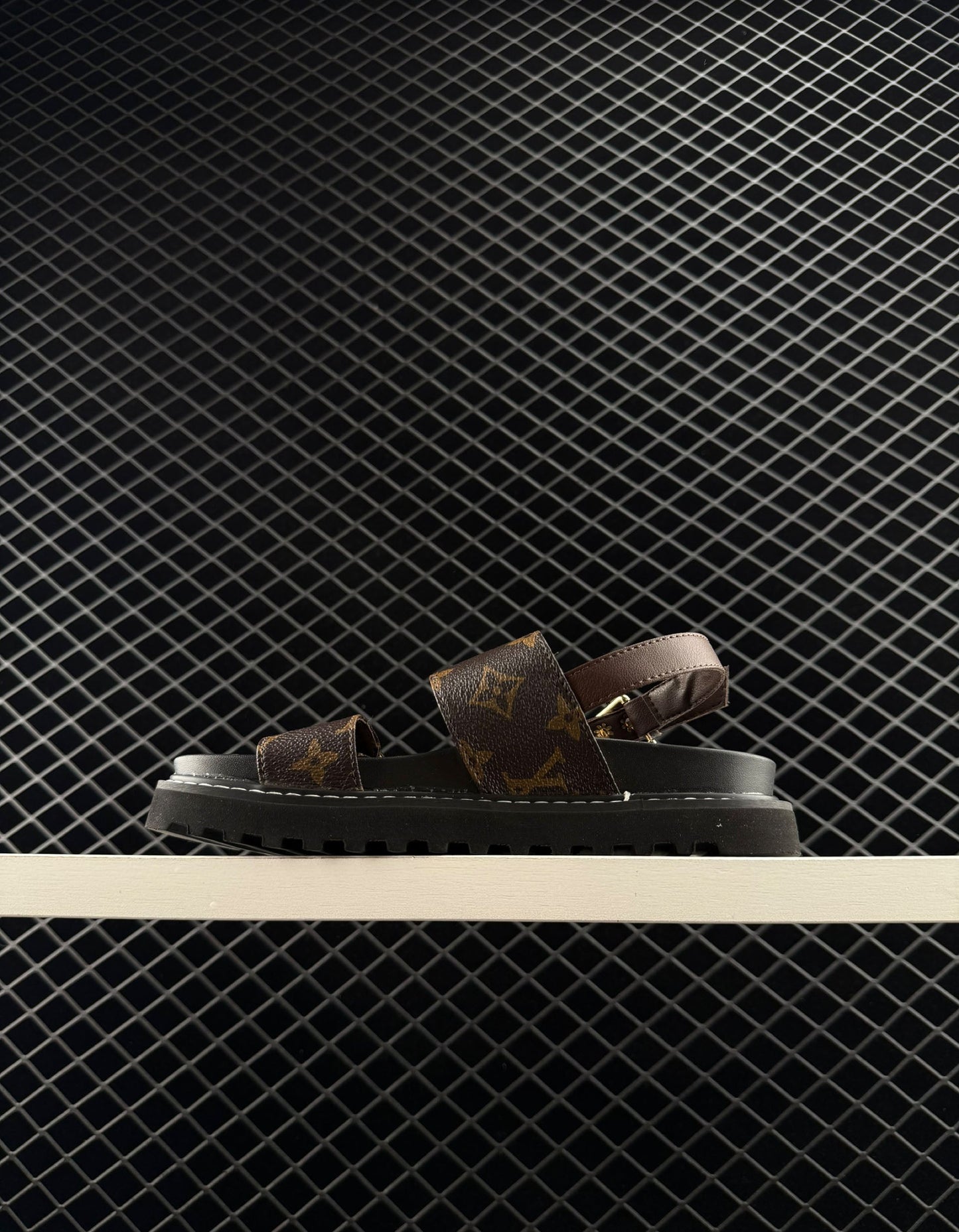 Louis Vuitton Printed Platform Elevated Casual Sandals