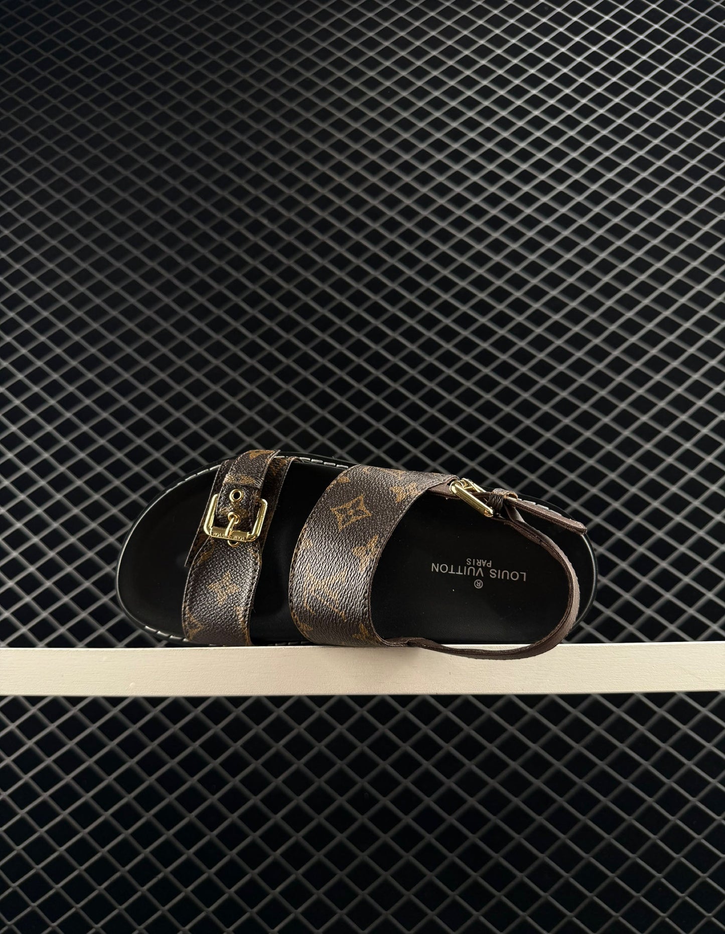 Louis Vuitton Printed Platform Elevated Casual Sandals