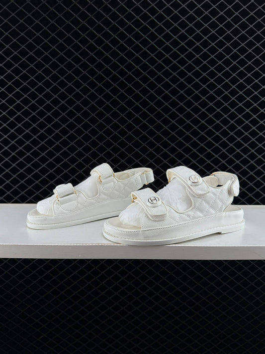 Chanel Velcro Flat Casual Sandals