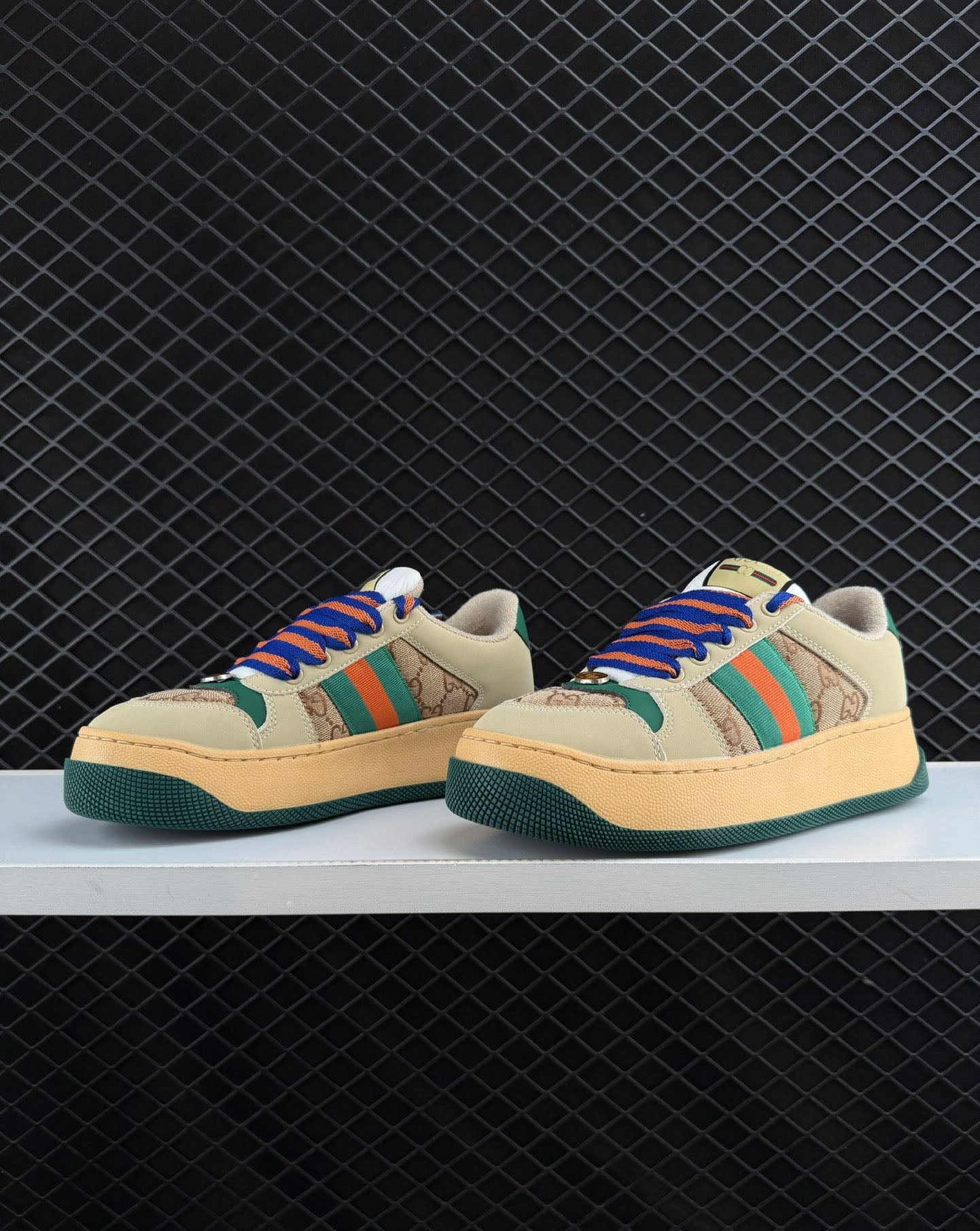 Gucci Super Soft Suede And Nubuck Calfskin Combination Sneakers