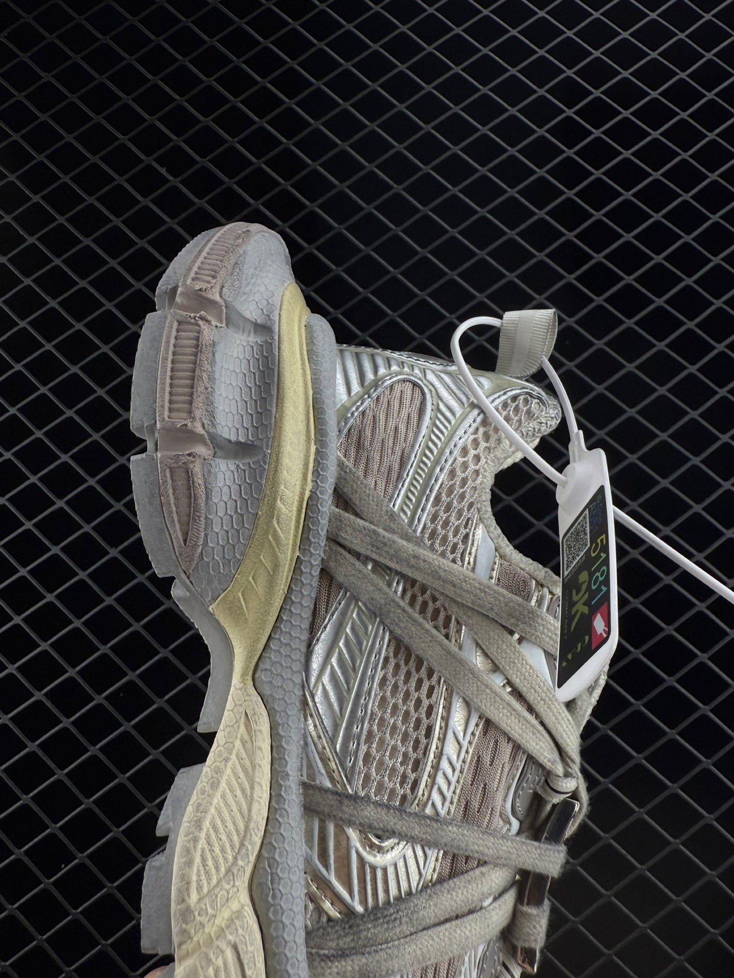 Balenciaga 3XL Extreme Lace Sneakers 3+ Low-Top Retro Trend Versatile Casual Jogging Running Shoes