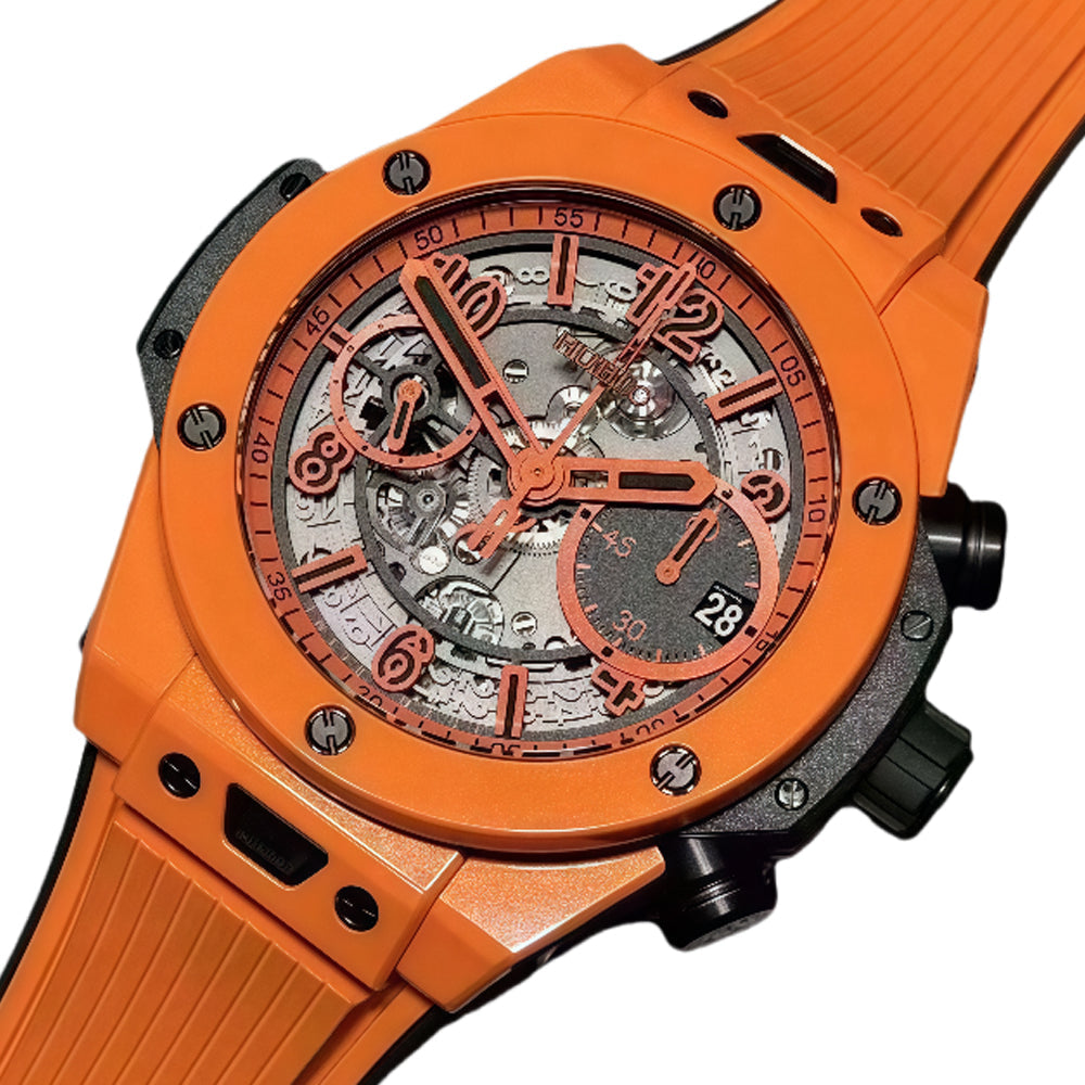 Hublot Big Bang Unico Vibrant Orange Wrist Watch