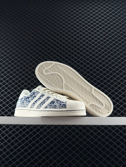 Adidas Originals Superstar Shell Head DIY Series Low Top Casual Sports Skate Shoes