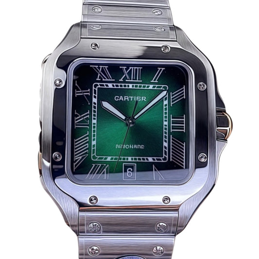 Cartier Santos Green Dial Large Size WSSA0062 Unworn 2025