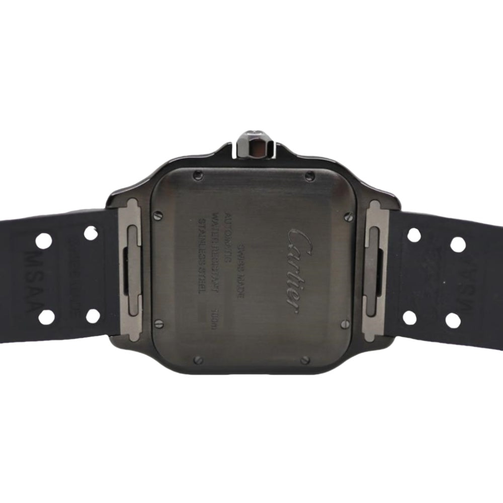 カルティエ メンズ カルティエ サントス ラージ WSSA0039 ブラック ADLCコーティング 40mm ブラック文字盤 自動巻き