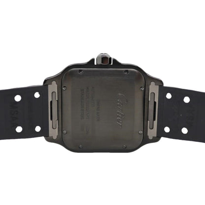 カルティエ メンズ カルティエ サントス ラージ WSSA0039 ブラック ADLCコーティング 40mm ブラック文字盤 自動巻き