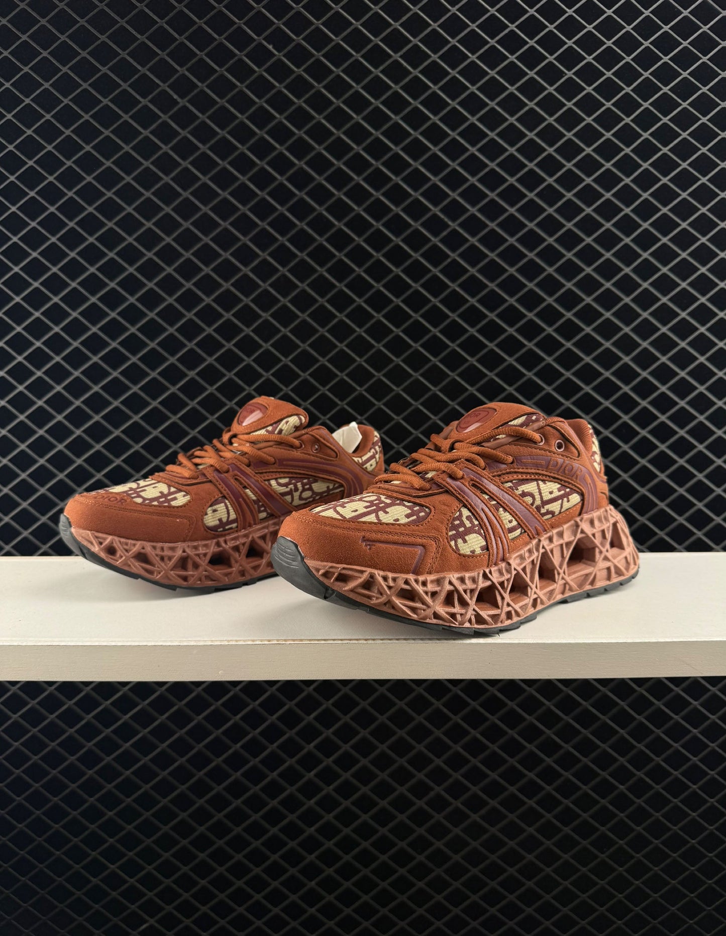 Dior Round Toe Lace-up Low-top Lifestyle Shoes