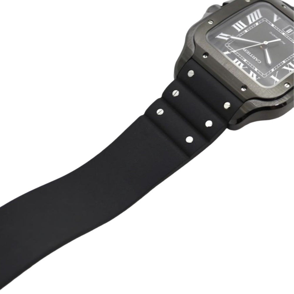 カルティエ メンズ カルティエ サントス ラージ WSSA0039 ブラック ADLCコーティング 40mm ブラック文字盤 自動巻き
