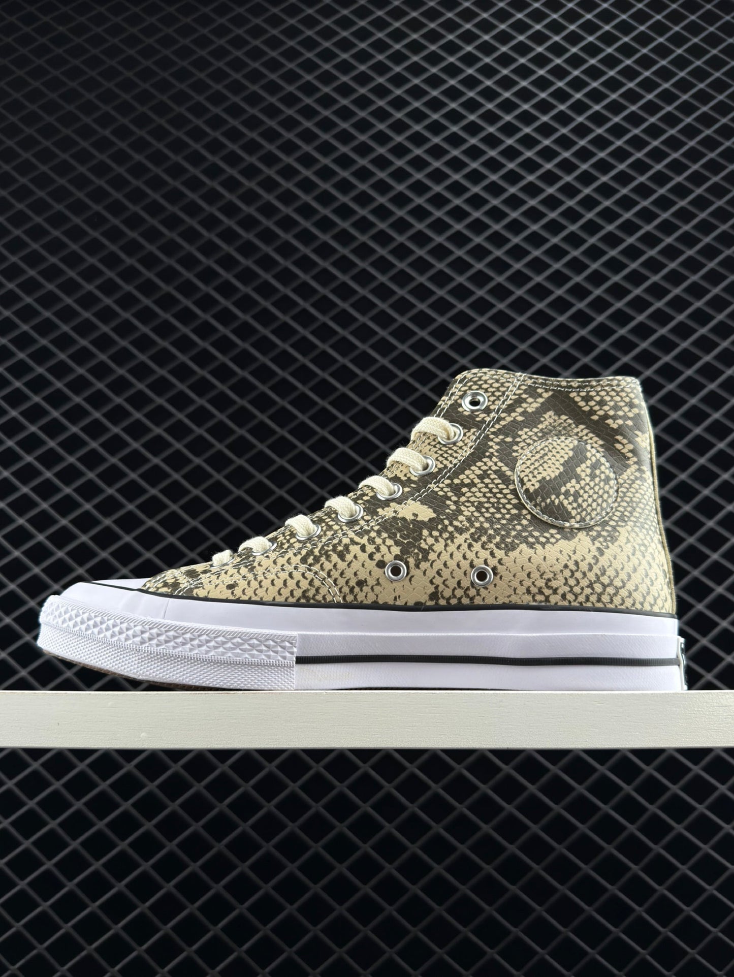 Stussy x Converse ALL STAR CHUCK 70 Snake Print High Top Canvas Shoes