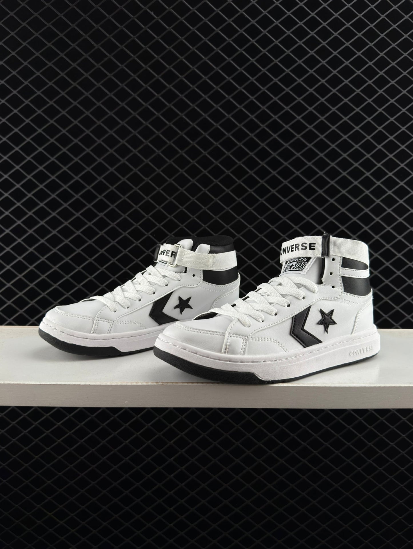 Converse Retro High Top Black and White Basketball Shoes