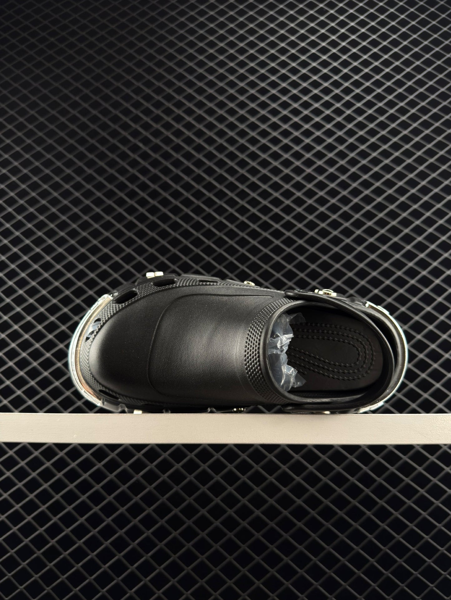 Balenciaga Hardcrocs Black Slip-on Round Toe Crocs