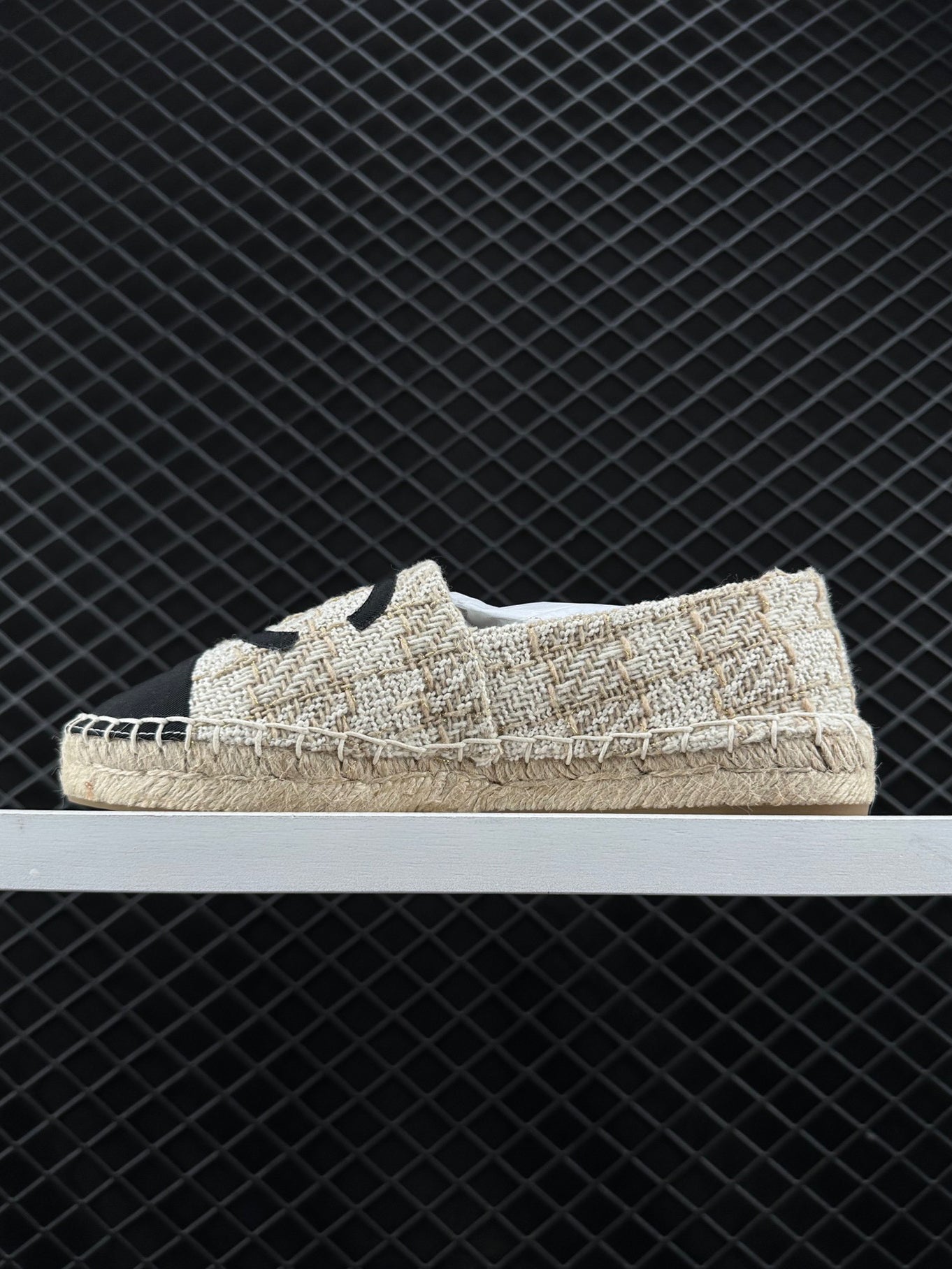 Chanel Espadrilles Leather Cap Toe Women's Shoes Casual Versatile Chunky Heeled Loafer