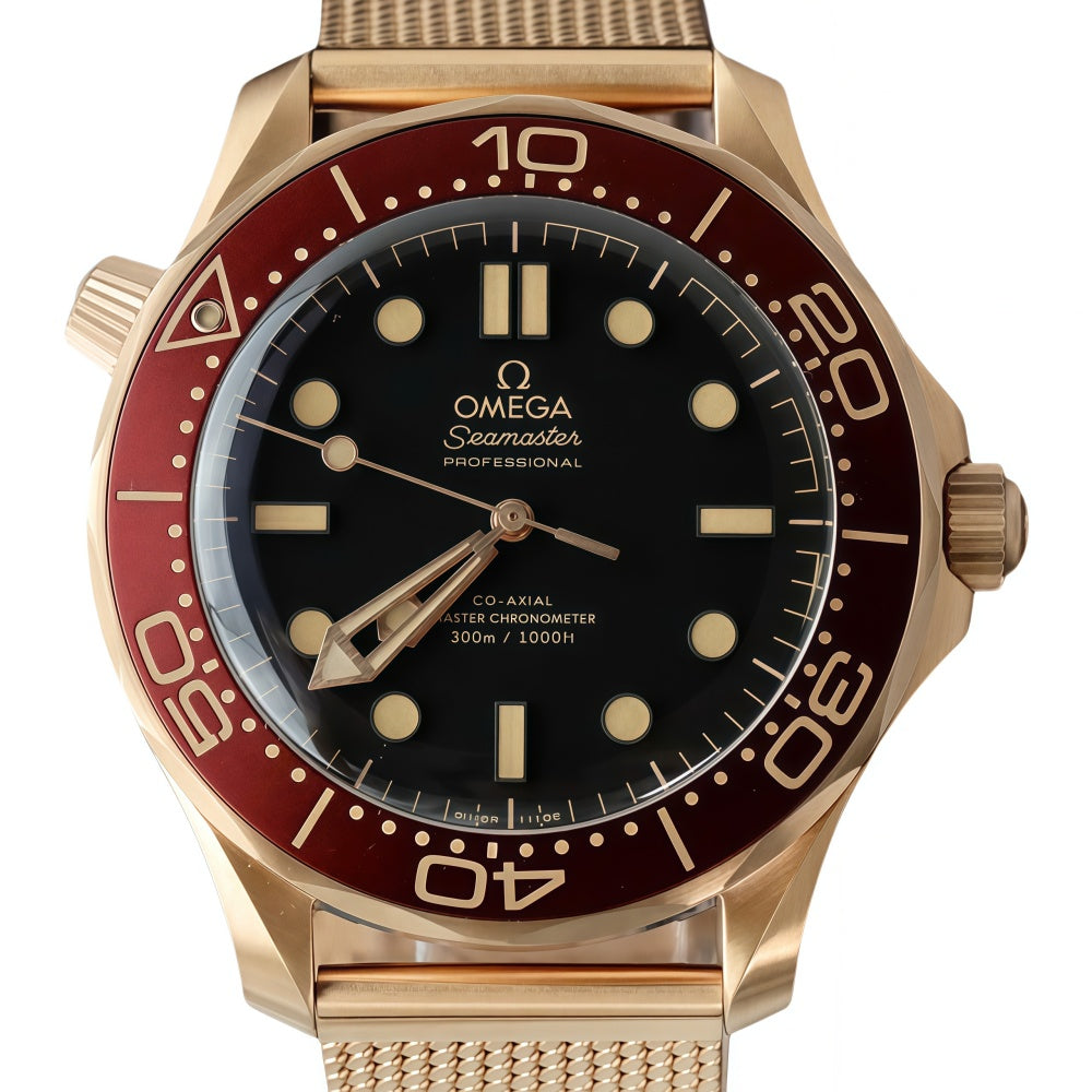 Omega Seamaster Diver Watch 300M Bronze Gold Rep 11 Pink Gold Plated Workshop VS 42mm