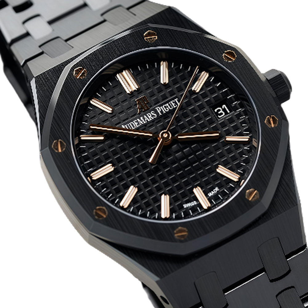 Audemars Piguet Royal Oak Self Winding 34mm Black Wrist Watch