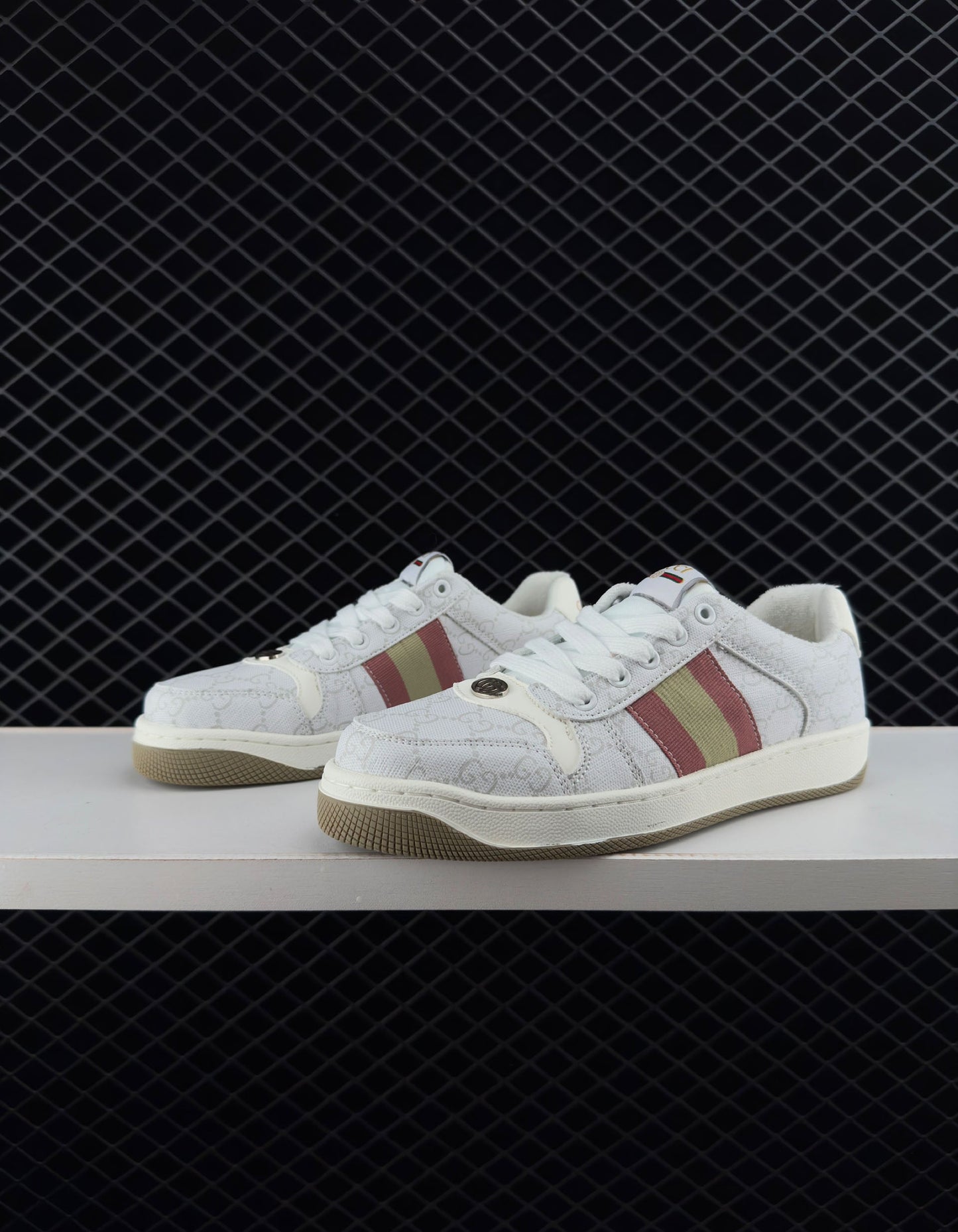Gucci Cotton Jacquard Canvas Shoes