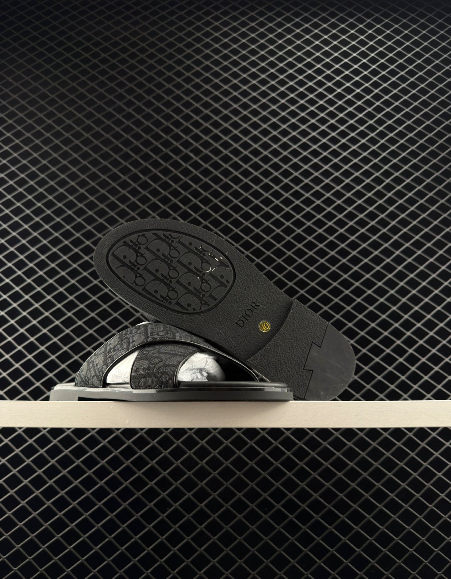 Dior Men's Cross-Bottom Slippers