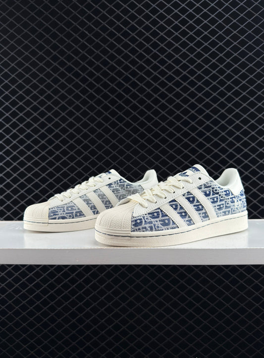 Adidas Originals Superstar Shell Head DIY Series Low Top Casual Sports Skate Shoes