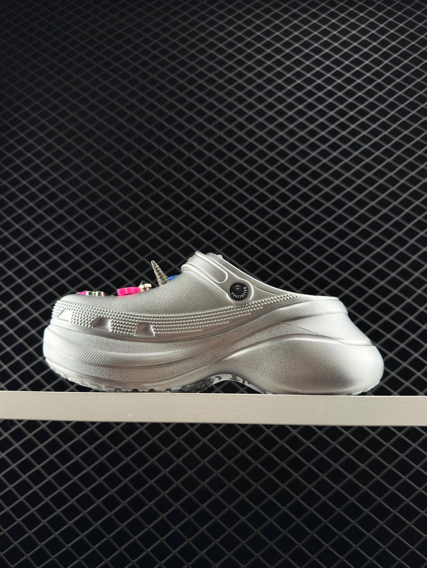 Balenciaga Silver Women's Crocs