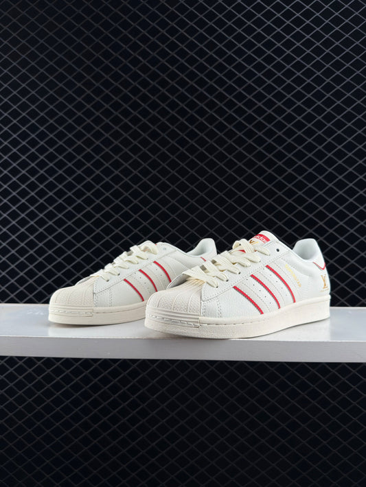 Louis Vuitton & Adidas Originals Superstar Low Top Casual Sports Skate Shoes