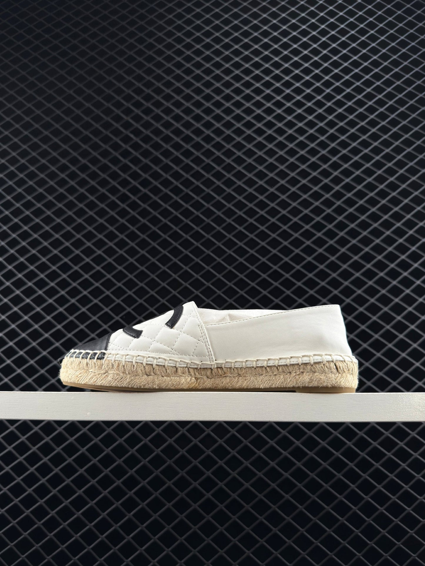 Chanel Espadrilles Leather Cap Toe Women's Shoes Casual Chunky Heeled Loafer