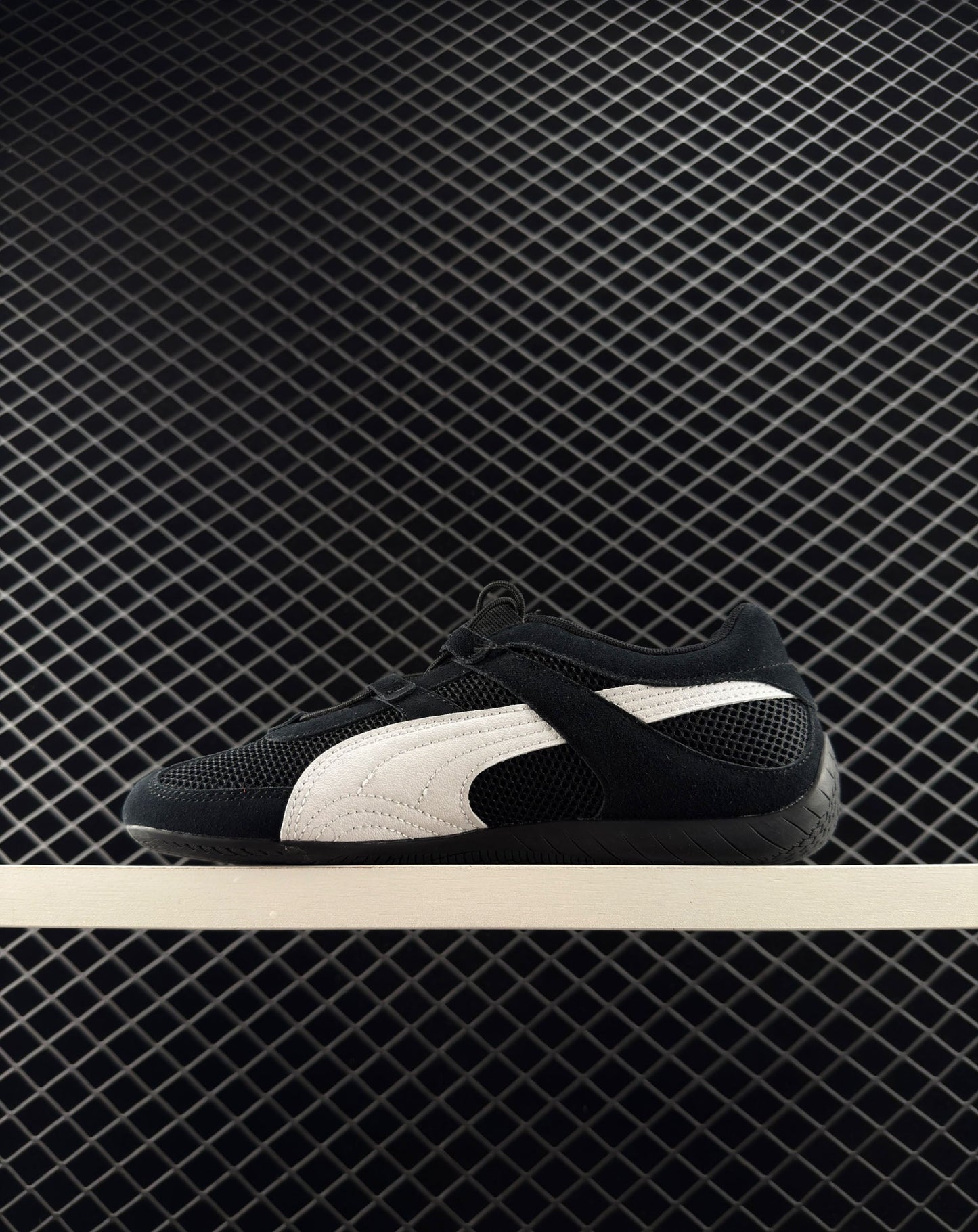 Puma Low Top Black And White Ballet Flats