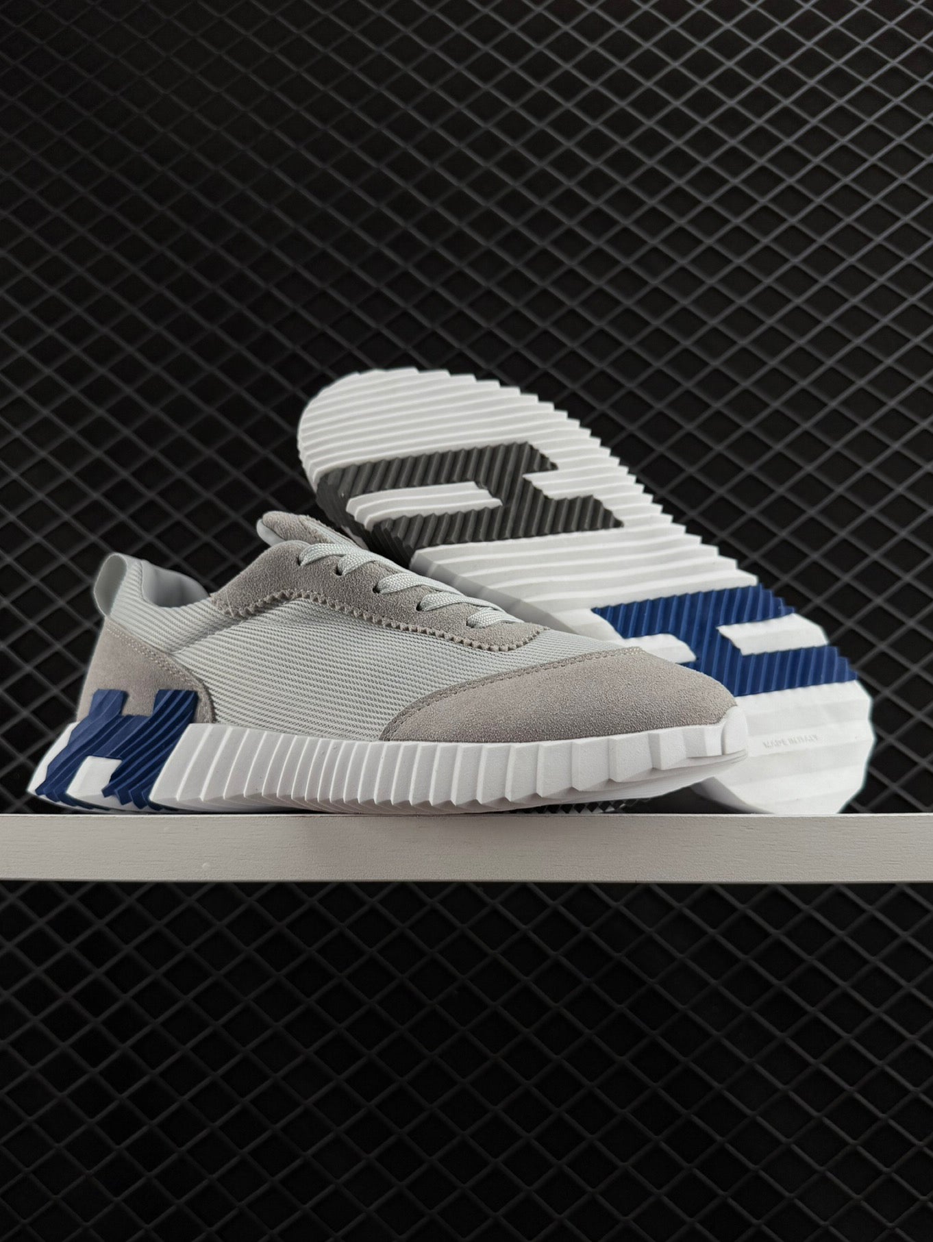 Hermes Bouncing Mesh Lace-up Round Toed Low-Top Life Casual Shoes