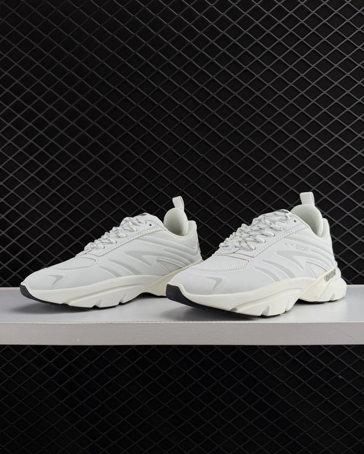 Dior Chrono Round Toe Lace Up Sports Running Shoes, Lifestyle Casual Shoes