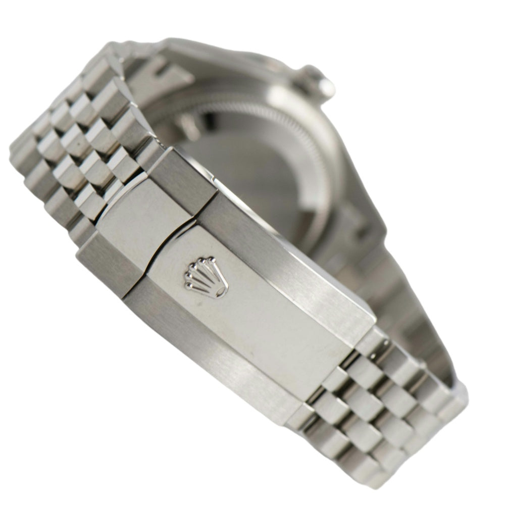 ロレックス メンズ デイトジャスト ステンレススチール 36mm オイスター ダイヤモンドベゼル ネイビーブルー ダイヤモンドダイヤル 腕時計