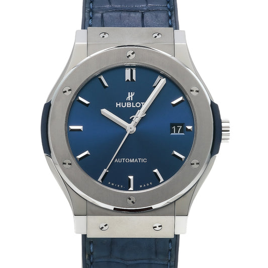 Hublot Classic Fusion Blue Titanium Wrist Watch